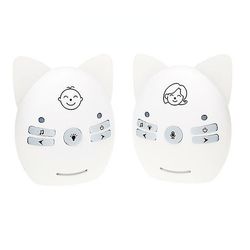 Zch Baby Monitor Trådløs To-vejs Audio Walkie Telefon Alarm Kids Babysitter Hvid