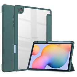 Parey Samsung Galaxy Tab S6 Lite taske med S Pen holder, Auto Wake / Sleep, Stand Holder, slank Smart Shockproof Cover til Samsung Tab S6 Lite 10.4...