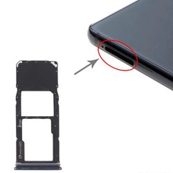 SIM-korttilokero + Micro SD -korttilokero Galaxy A9: lle (2018) Musta