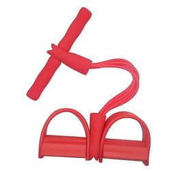 Rør Elastisk Pull Ropes Motionist Rower Mave Resistance Bands Set Rød