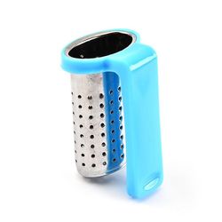 Te sive hængende på Cup Style Te infuser med håndtag te diffusor si Herbal Spice Filter Drinkware Te Tilbehør Blå
