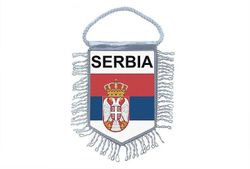 akachafactory Lippu Mini lippu maa auton koristelu Serbia Serbia Serbia