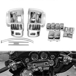 Kytkinkotelon kansikotelon kytkinkotelon korkit, jotka sopivat Harley Touring Road King Tri Electra Glide 1996-2013 kromi