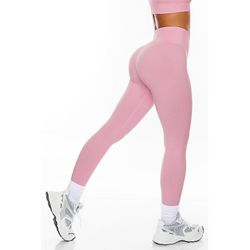 Yoga Leggings & Tights Yoga leggings til kvinder Sømløs mavekontrol Butt Lift Høj talje Yoga Fitness Gym Workout Beskårne leggings Underdele Pink B...