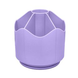 Kynänpidike 360 pyörivä pöydän järjestäjä lyijykynäkuppi ruukku paperitavarat säilytyslaatikko Violetti