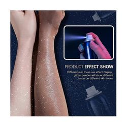 Shiny Glitter Spray tai Glitter Powder Shiny Body Glitter vaatteille ja hiusten glittersuihkemeikin käyttö