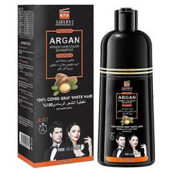 Pikavärjäysshampoo harmaiden hiusten peittämiseen, hiusvärishampoo miehille/naisille, 3 in 1 - 100 % harmaiden peittämiseen, kasviperäisiä ainesosi...