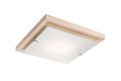 Lamkur Lighting Firkantet simpelt flush loft lys hvid, 1x E27