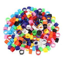 200kpl 8mm Coturnix viiriäisen jalkanauhat Baby Chick Jalkanauhat Kyyhkysen nauhat