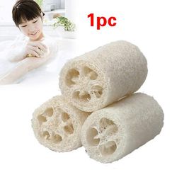 1pc Natural Loofah Bath Bad Svamp Børster Body Back Brush Scrubber Horniness Remover Badning Massage Svamp til opvask