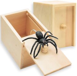 Sjov Spider Money Surprise Box, gummi Spider Prank Box, håndlavet Spider In Box Prank Zh52