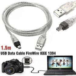 För Mini DV Minidv USB-datakabel Firewire Ieee 1394 HDV-videokamera för att redigera PC