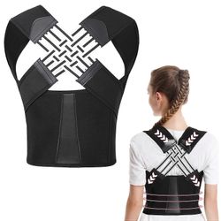 Säädettävä selän ryhdinkorjain miehille ja naisille, skolioosin alaselän tuki, parantaa lannerangan tukivyötä alaselän kivunlievitystä Musta L