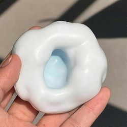 6 VÄRI Taba Squishy Glutinou Rice Squishy Fidget lelut, Glutinou Rice Taba Squishy sininen