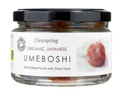Clearspring Luomu japanilaiset Umeboshi-luumut 200g