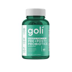 Goli Nutrition Pre + Post + Probiootit Vegaaniset kumit - 60ct