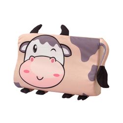 Calmly Lasten makuutyyny Original - Ergonominen lastentyyny parempaan uneen, Muumilehmän muotoilu, pehmeä mukavuusmateriaali