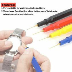 Xbedy 4 stk Precision Oiler Oil Pen Needle Pin m / Oil Cup Watch Clock Repair Tool USA /