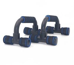 Handuo I-formet Push-up Rack Indendørs Fitness Machine Chest Training Skum Push-up Rack blå