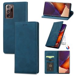 Gangxun Sag til Samsung Galaxy Note 20 Ultra Magnetisk Lukning Læder Tegnebog Cover Housse Etui Shockproof - Blue