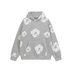 Alkuperäinen Trendikäs Rento Löysä Istuvuus High Street Hip Hop Bubble Puuvilla Puinen Puuvilla Hupullinen puku miesten naiset L Picture 5