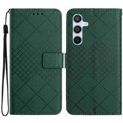 Yhteensopiva Samsung Galaxy A17 -kotelon kanssa Lompakko Painatus PU Nahkainen Flip Folio Puhelimen Kansi Vihreä