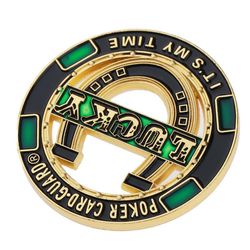 Käsisuoja Metallikolikko Pokerisiru Kolikko Kortin vartija Protector Casino Accs B