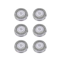 6 kpl SH30-vaihtoteriä parranajokoneille sarjoissa 3000, 2000, 1000 ja S738, kestävillä ja terävillä terillä Hopea