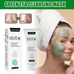 unbrand Green Tea Face Peel Mask Blackhead Remover Akne Deep Cleansing Mask Ihonhoitonaamio Kuorinta & korjaus, vähentää hienoja juonteita, ryppyjä...