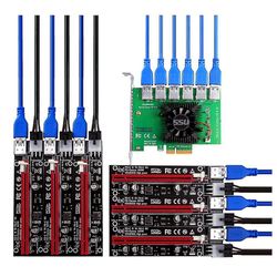 Højtydende Pcie 1 til 4 Pci-Express 16x Slots Riser Card Pci-e Riser Board