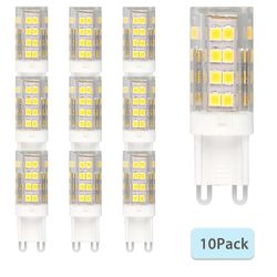 Barsinfi G9 Halogen Led majs pære lampe dagslys hjem lys 10 pakker varm hvid