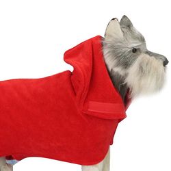 Håndklæde absorberende hund tørretumbler rød S