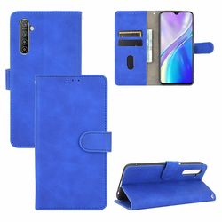 Etui til Realme Xt / X2 Cover Premium Læder Med Kortholder Flip Folio Magnetisk Etui Coque - Sort Blå