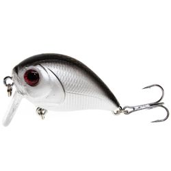 Sajygv Kvalitet flytende fiske hardt agn, lokke for å fange fisk som bass eller karpe, Crank Tackle, 4.5cm, 7g, 1 stk NO3 (andre)