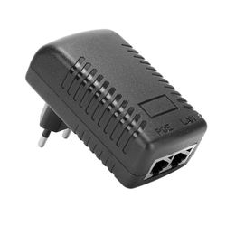 DC 48V 0.5A virtalähde injektori 24W POE sovittimen pistoke