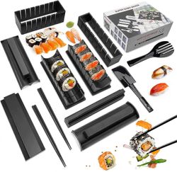 2025 Uusi sushin valmistussarja Sushivalmistaja 12 kpl muovinen premium-setti Sushi-työkalusetti Sushi-riisirulla