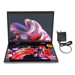 10,5 tuuman kaksoiskosketusnäytöllinen kannettava tietokone UHD 16G RAM 128G SSD 4500mAh kaksinäyttöinen kannettava tietokone Windows 11 Prolle US ...