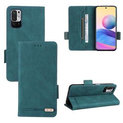 Gangxun Etui til Xiaomi Redmi Note 10 5g læderetui Folio Flip med kreditkortspor Etui Coque Grøn