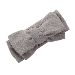 Baby Bowknot Pannebånd Infant Boy Girl Bomull Hårbånd Kiddie Hår Tilbehør Gratis frakt Lys grå