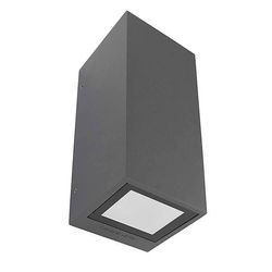LEDS-C4 Lighting Afrodita 2 lys udendørs op ad væggen lyse urban grå IP65, GU10