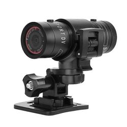 F9 moottoripyörä kypärä kamera 1080p hd vedenpitävä ulkona toiminta kamera sport dv video dvr tallennin polkupyörän kojelautakamera