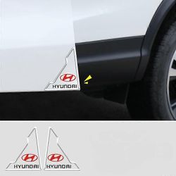SBSGV Törmäyksenestävä kulmasuojus auton etuovelle, PVC-oven kohoumareuna naarmuuntumaton kumisuojakalvo - Hyundai (kahden pakkaus)
