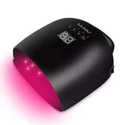 Ankomst Red Light Nail Led Lampe Trådløs Gel Polsk Dryer (sort)