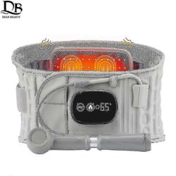 3-in-1 selän dekompressiovyö lämmöllä ja tärinällä - selkärangan ilmapito alaselän kivun lievitykseen ja lannerangan Support_MM2