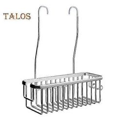 Kylpyhuoneen ripustuskori ontto säilytystila Suuri kantavuus Erinomainen shampoo korin pidike Kylpyhuonetarvikkeet hopea