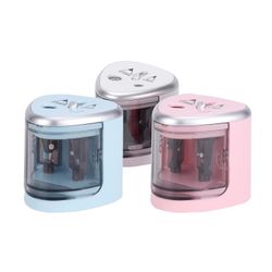 tenwin Monitoiminen automaattinen sähkökynän teroittimen akku, jota käytetään 2 reiällä (6-8mm / 9-12mm) f Hopea