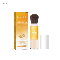 Solkrem Loose Powder SPF50 Invisible Pore Oil Control Vanntett Long Lasting Solar Blocker Concealer Solkrem Shaping Powder