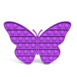 Sevenprin Butterfly Silikone Push Pop Det Bubble Fidget Legetøj Lilla