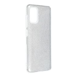 König Telefoncover til Samsung Galaxy A41 Beskyttelsesetui Cover Kofanger Shell Glitter Sølv