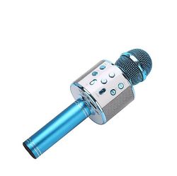 Yunshu Bluetooth trådløs mikrofon håndholdt KTV multifunktion blå